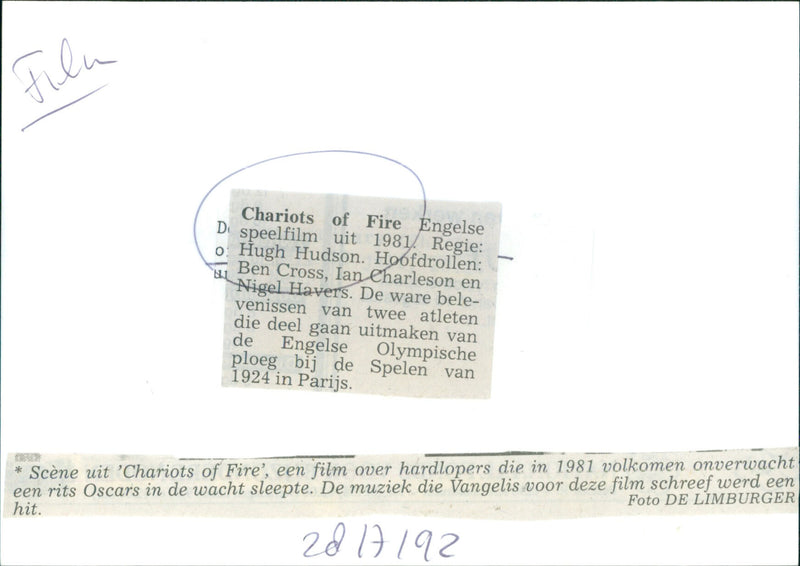 Chariots of Fire 1981 - Vintage Photograph