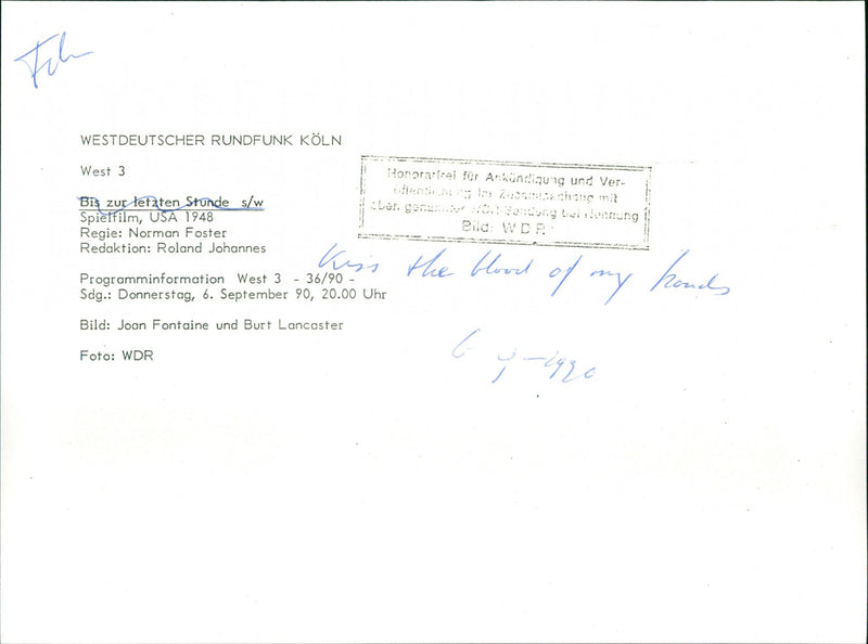 Kiss the Blood Off My Hands - Vintage Photograph