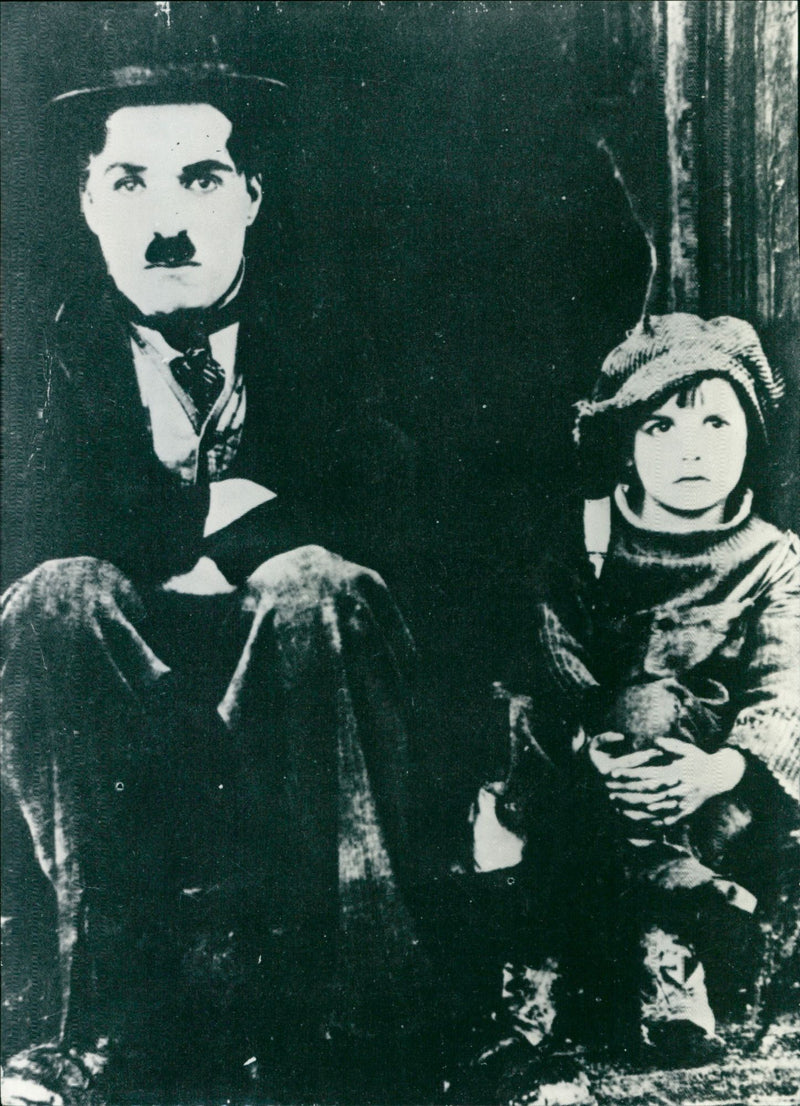 The Kid van Charlie Chaplin - Vintage Photograph