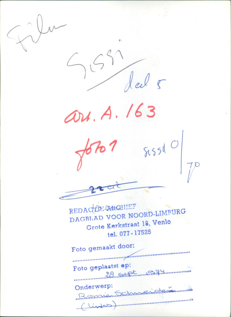 Sissi 1955 - Vintage Photograph