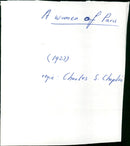 FILM: A Woman of Paris - Vintage Photograph