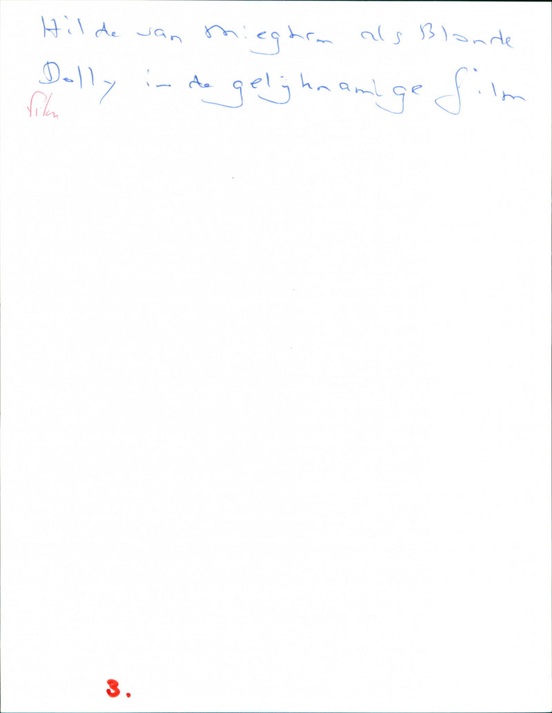 Hilde Van Mieghem - Blonde Dolly - Vintage Photograph