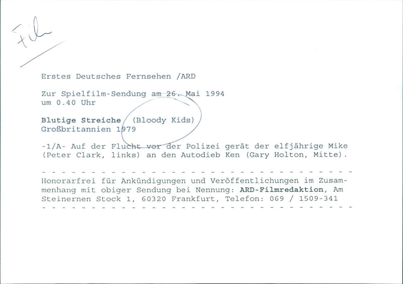 Bloody Kids (Blutige Streiche) - Vintage Photograph