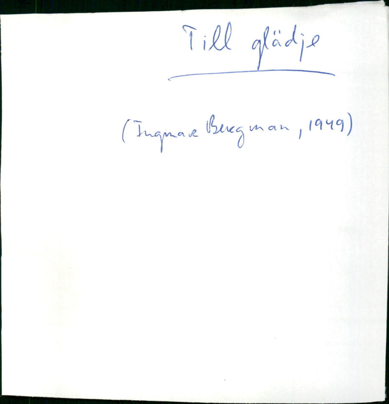 - Vintage Photograph