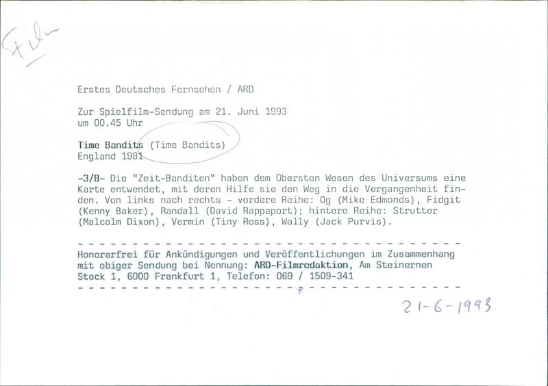 Time Bandits - Vintage Photograph