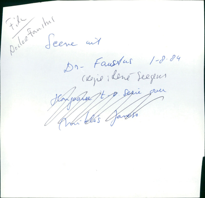 Dr. Faustus - Vintage Photograph