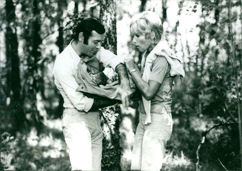 Jean Yanne and Stéphane Audran - Le Boucher - Vintage Photograph