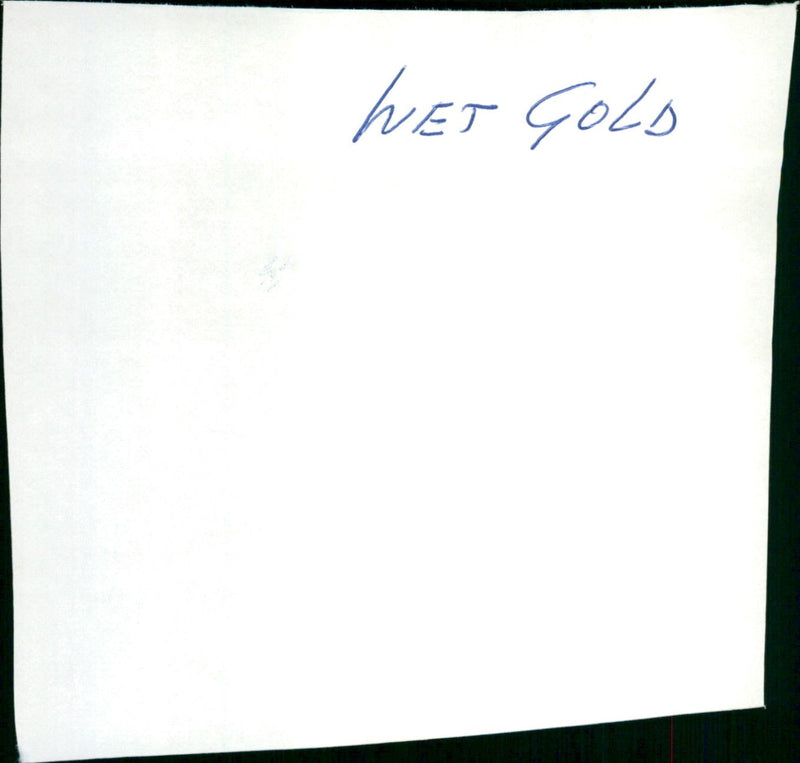 Wet Gold - Vintage Photograph