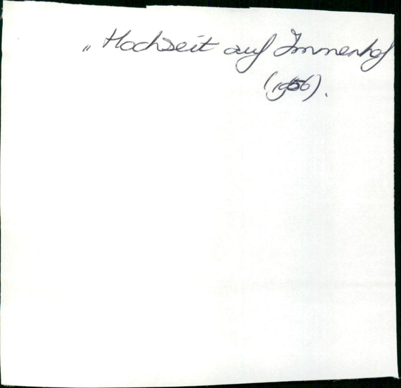 Hochzeit auf Immenhof - Vintage Photograph