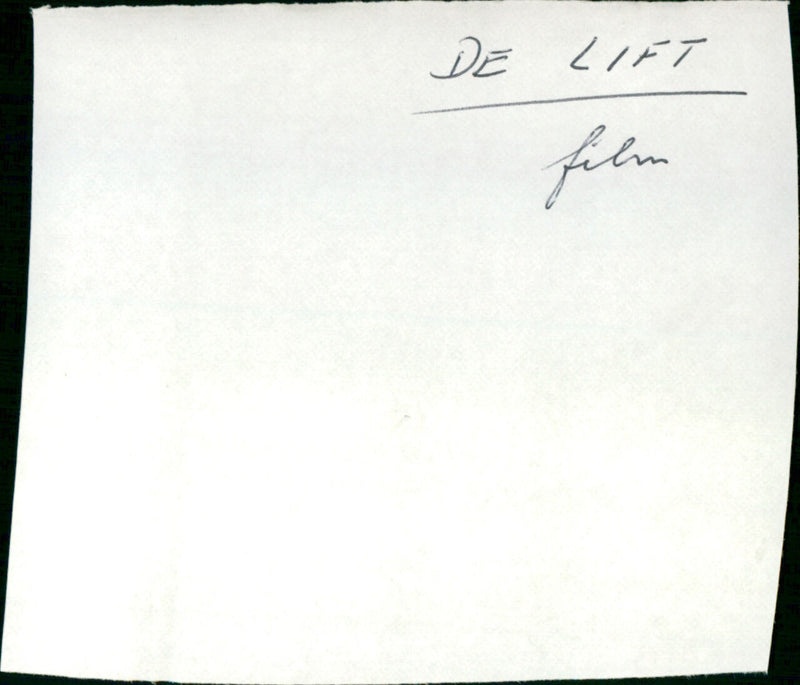 De Lift - Vintage Photograph