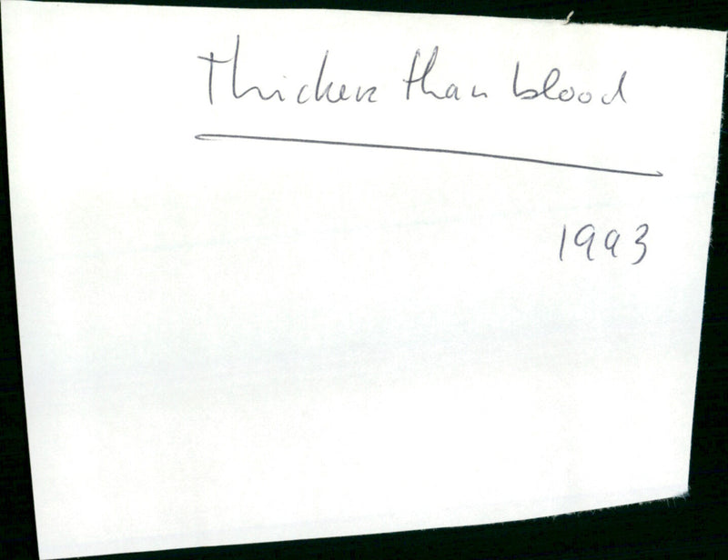Thicker than blood - Vintage Photograph