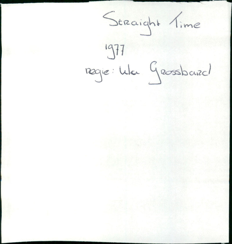 Straight Time - Vintage Photograph
