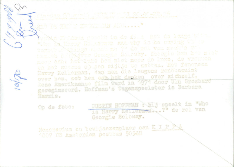 Who Is Harry Kellerman and Why Is He Saying Those Terrible Things About Me? - Vintage Photograph