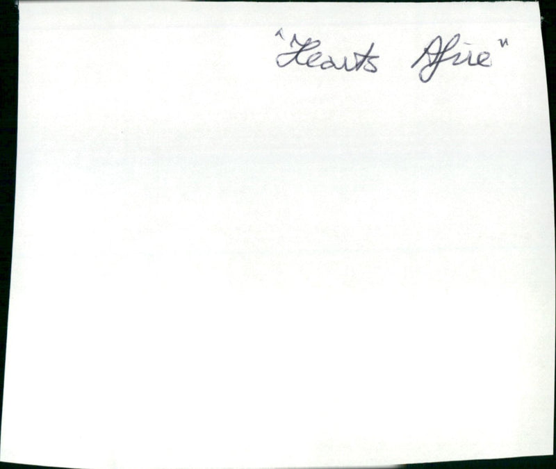 Hearts Afire - Vintage Photograph