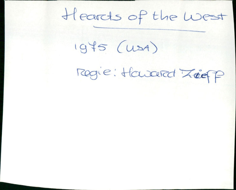 Hearts of the West - Vintage Photograph