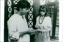 Julie Christie and Zakir Hussain - Heat and Dust - Vintage Photograph