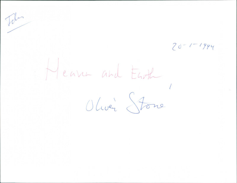 Oliver Stone's Heaven & Earth - Vintage Photograph