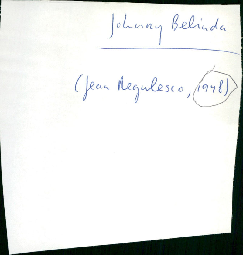 Johnny Belinda - Vintage Photograph