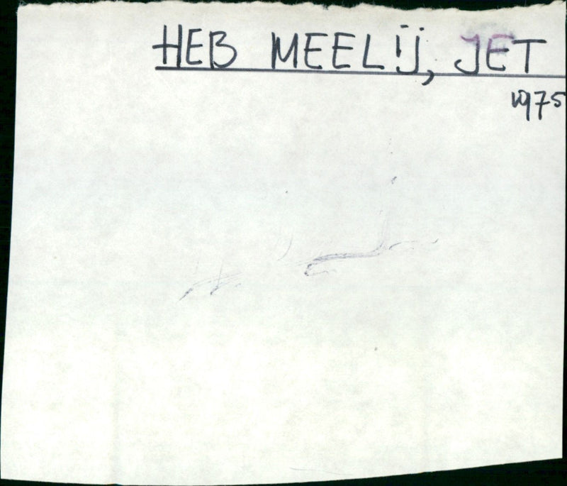 Heb meelij, jet - Vintage Photograph