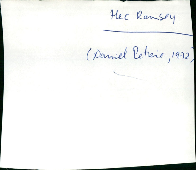 Hec Ramsey - Vintage Photograph