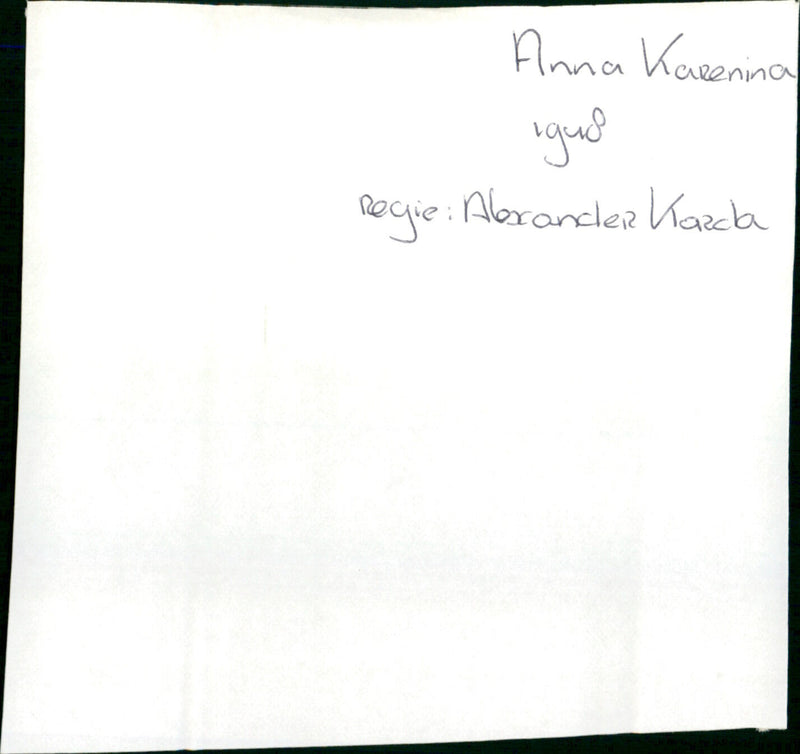 Anna Karenina - Vintage Photograph
