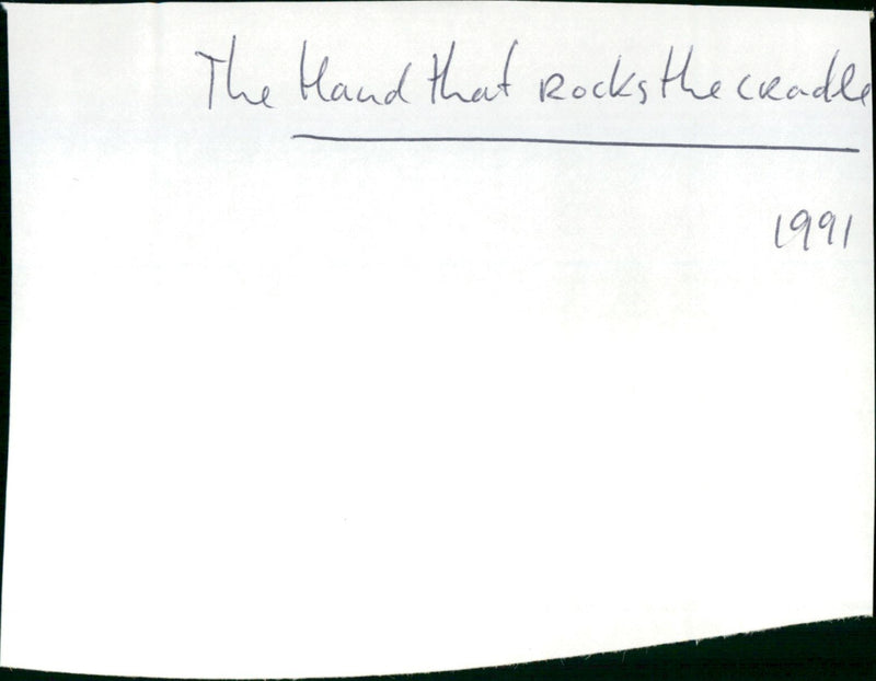 The Hand That Rocks the Cradle - Vintage Photograph