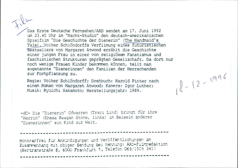 The Handmaid's Tale - Vintage Photograph