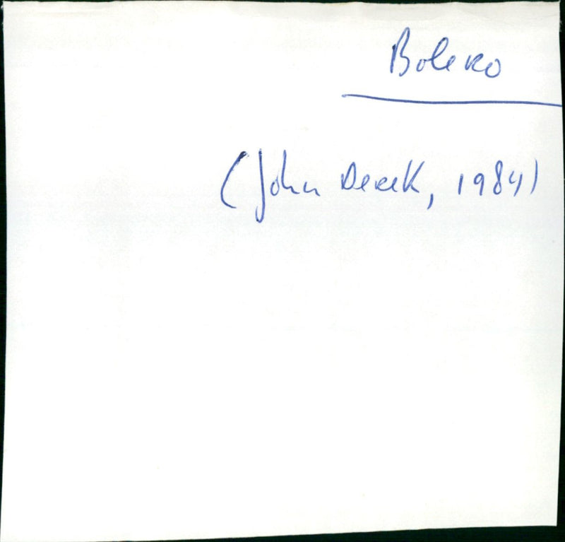 Bolero - Vintage Photograph