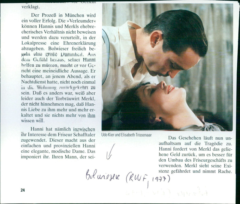 Elisabeth Trissenaar, Kurt Raab and Udo Kier - Bolwieser - Vintage Photograph