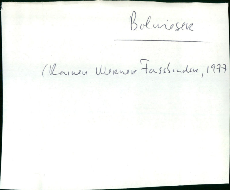 Bolwieser - Vintage Photograph