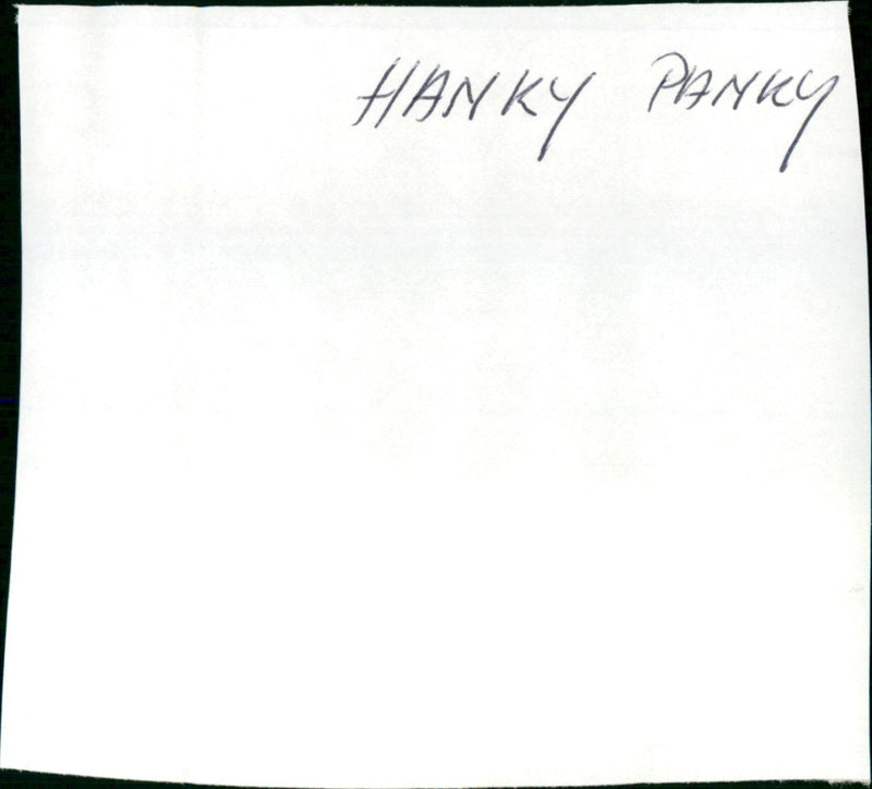 Hanky Panky - Vintage Photograph
