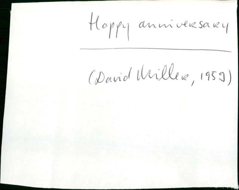 Happy Anniversary - Vintage Photograph