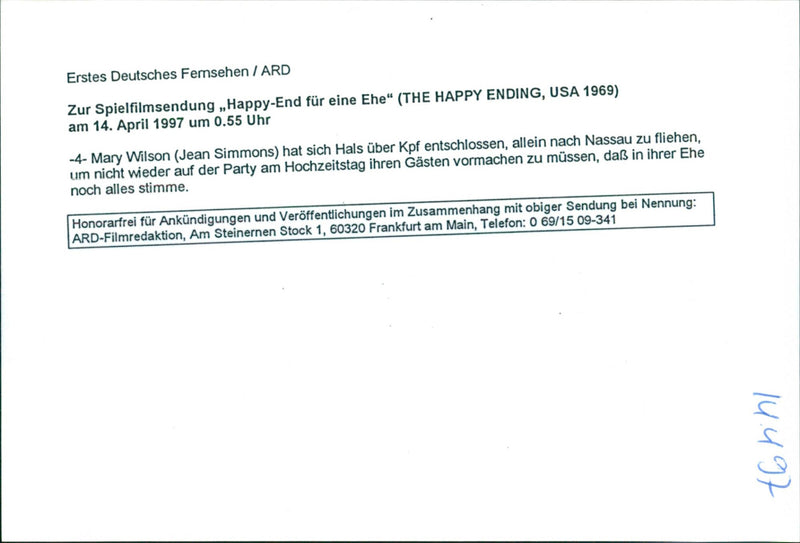 Jean Simmons - The Happy Ending - Vintage Photograph