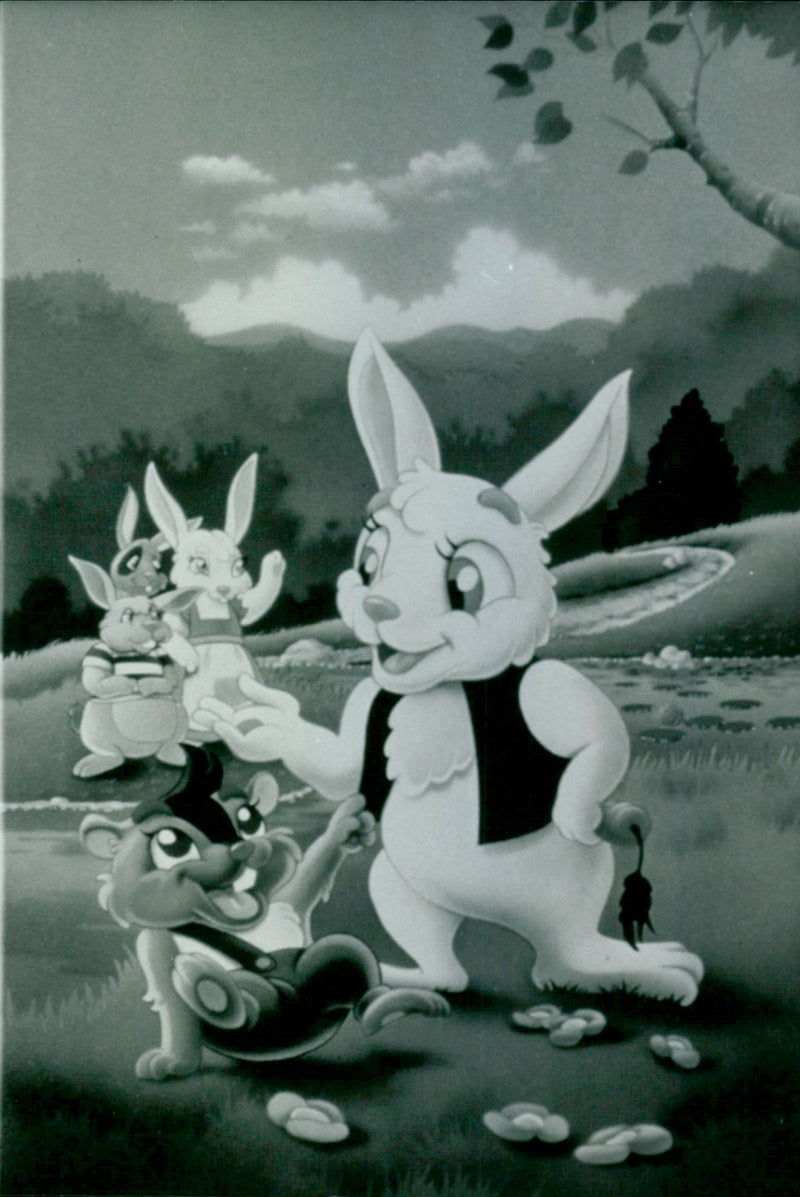 Happy, the Littlest Bunny - Vintage Photograph