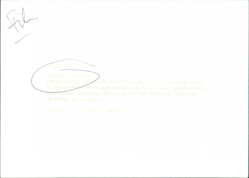 John Cassavetes - Brass Target - Vintage Photograph