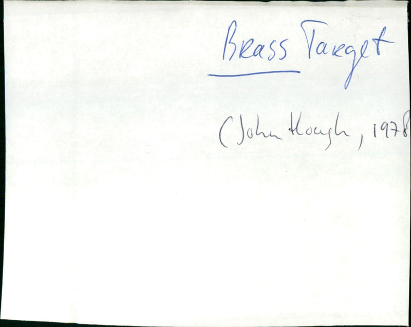 Brass Target - Vintage Photograph