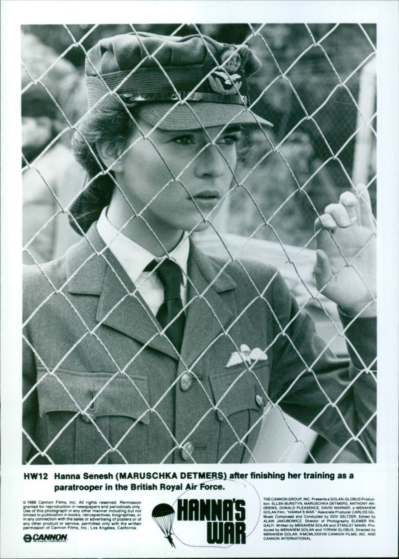 Maruschka Detmers - Hanna's War - Vintage Photograph