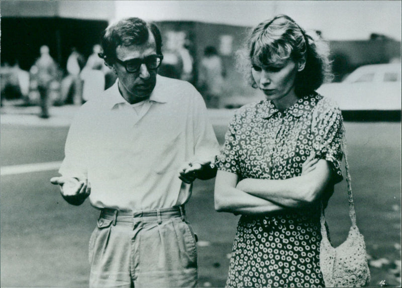 Woody Allen and Mia Farrow - Hannah and Her Sisters - Vintage Photograph