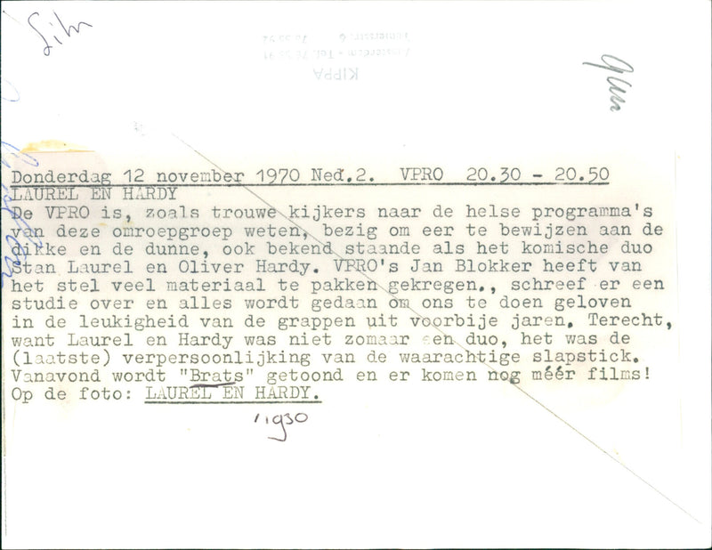 Stan Laurel and Oliver Hardy - Brats - Vintage Photograph