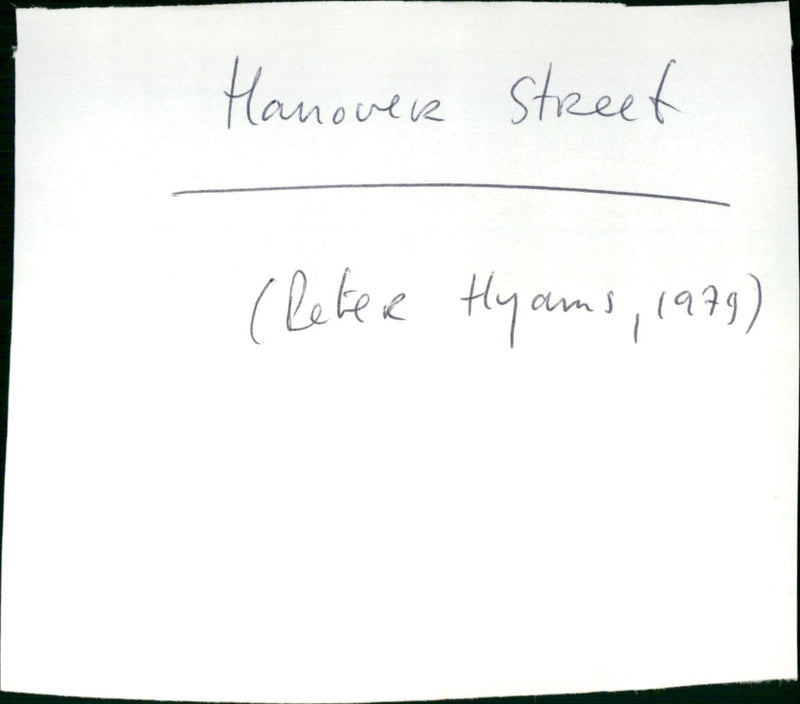 Hanover Street - Vintage Photograph