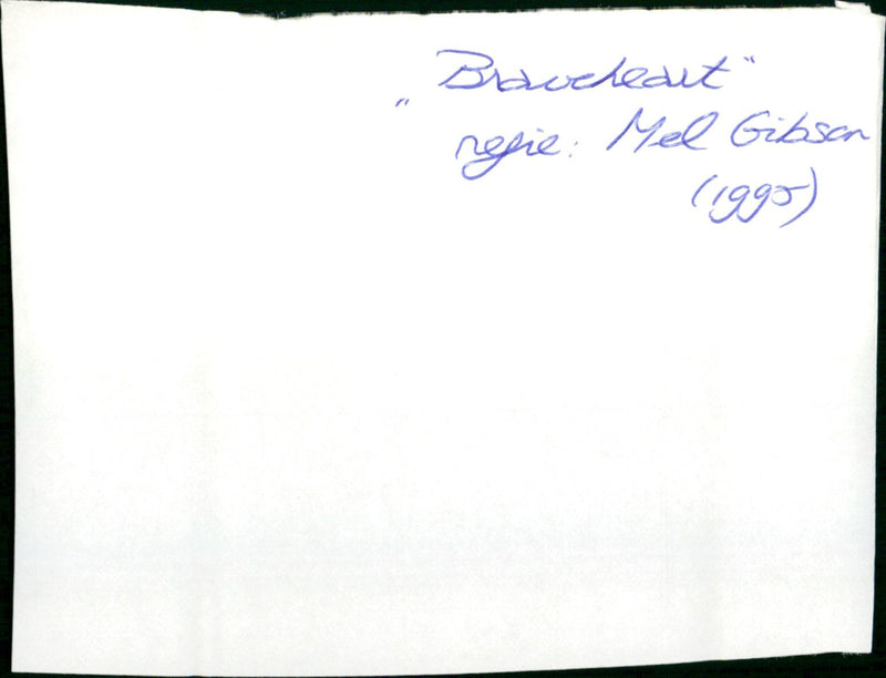 Braveheart - Vintage Photograph