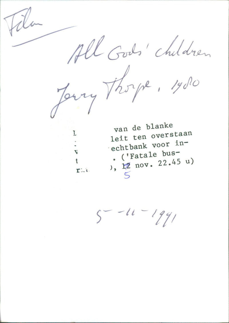 All God's Children 1980 - Vintage Photograph