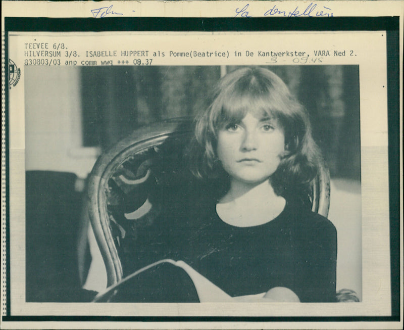 Isabelle Huppert - La dentellière - Vintage Photograph