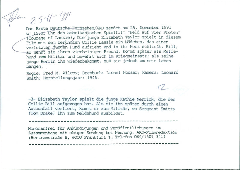 Courage of Lassie 1946 - Vintage Photograph