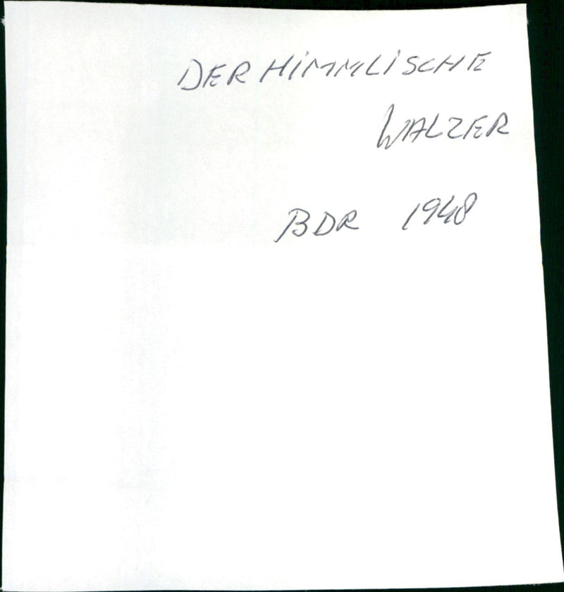 Film: Der himmlische Walzer - Vintage Photograph