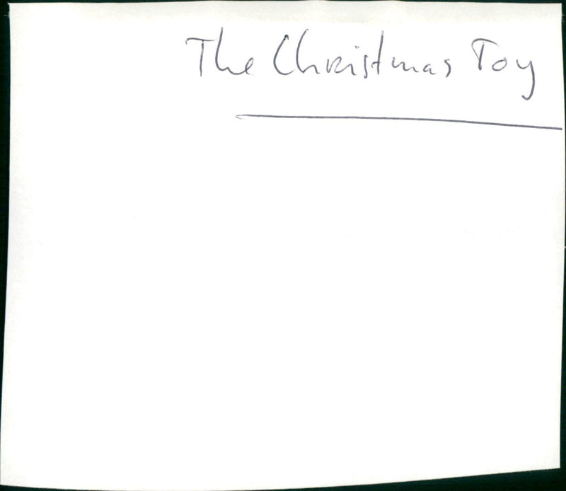 The Christmas Toy - Vintage Photograph