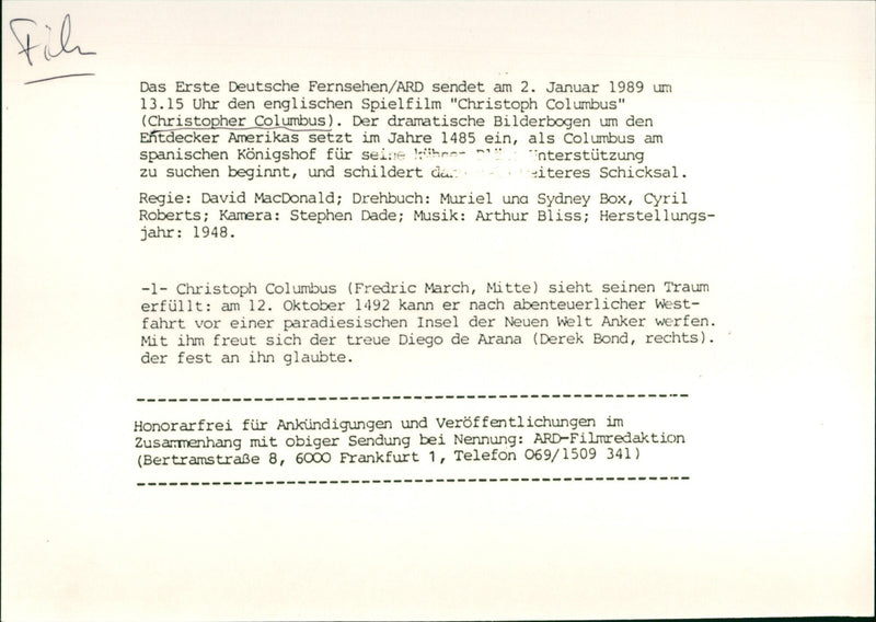 Christoph Columbus - Vintage Photograph