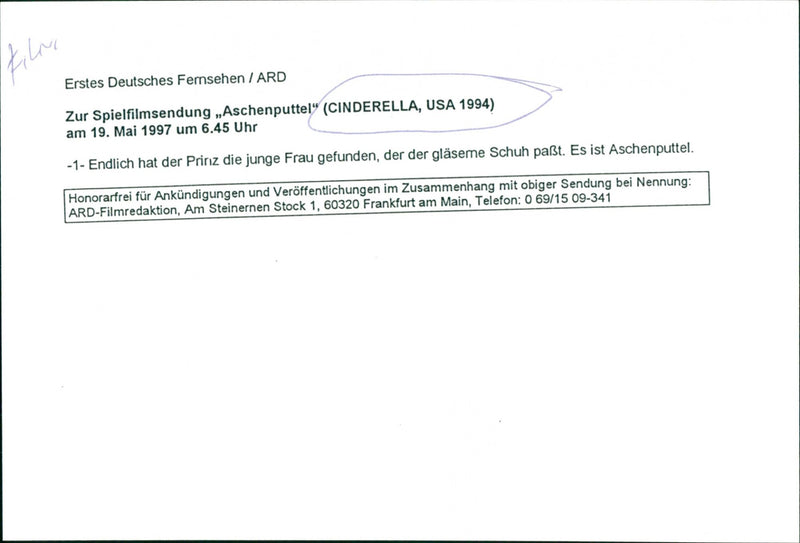 Cinderella 1994 - Vintage Photograph