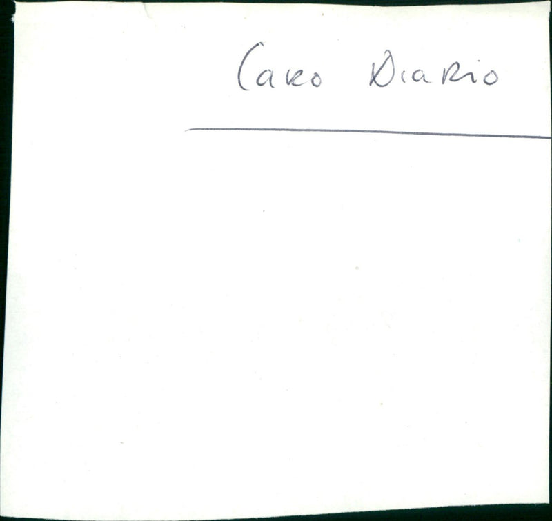 Caro diario - Vintage Photograph