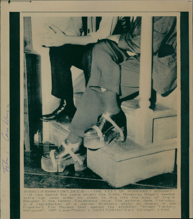 The Feet of Humphrey Bogart - Vintage Photograph
